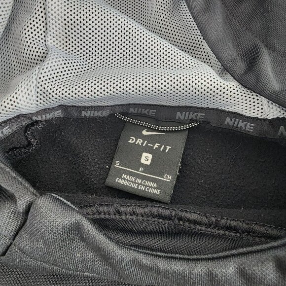 Nike Dri-Fit Hoodie Sweatshirt S Black Polyester - Picture 3 of 15